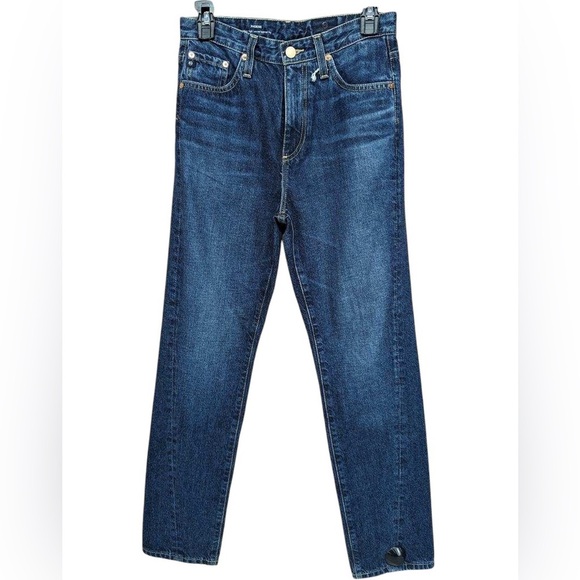 AG ADRIANO GOLDSCHMIED Phoebe Vintage High Waisted Tapered Leg Jeans Size AG26 - Picture 1 of 9